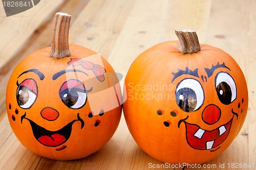 Image of Painted pumpkins