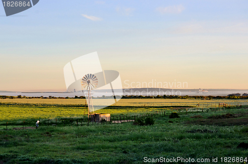 Image of windmill water pump