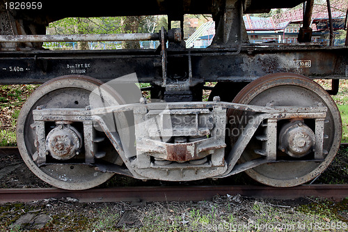 Image of The old railway wheels