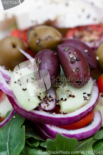 Image of Greek salad close up