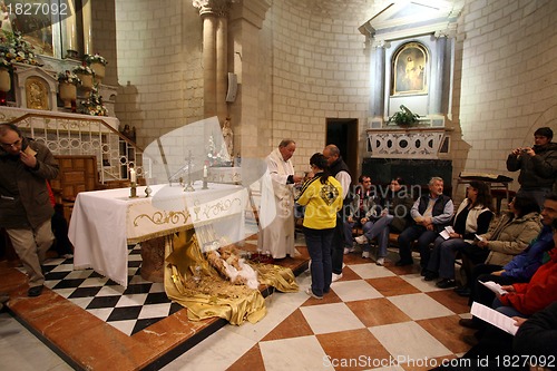 Image of The Church of Jesus' first miracle. Couples from all over the world come to renew their wedding vows