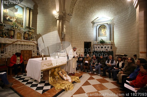 Image of The Church of Jesus' first miracle. Couples from all over the world come to renew their wedding vows