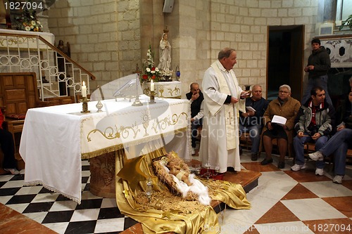 Image of The Church of Jesus' first miracle. Couples from all over the world come to renew their wedding vows