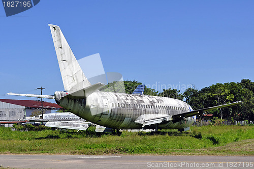 Image of Abandoned airplane.