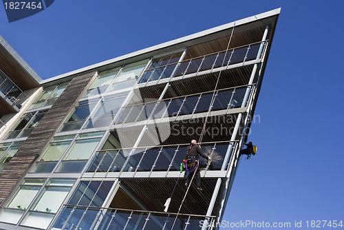 Image of Window cleaners on job