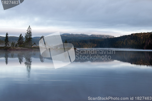 Image of Dusk by the lake