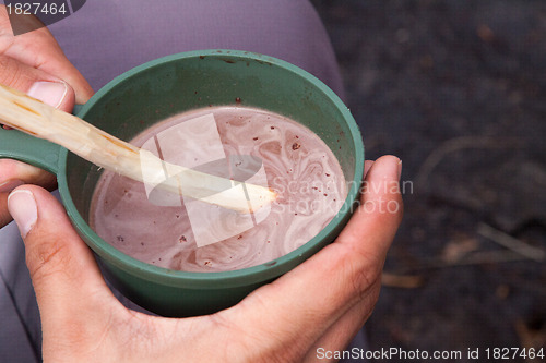 Image of A cup of hot chocolate