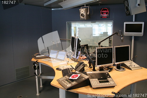 Image of Modern radio studio
