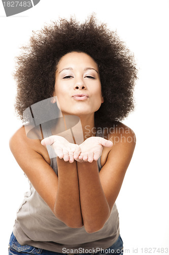 Image of Blowing a kiss