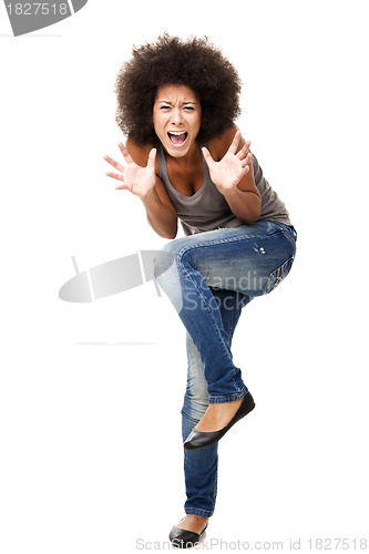 Image of Woman in Panic