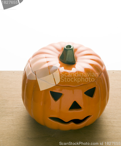 Image of ceramic pumpkin Jack o' Lantern  Halloween 