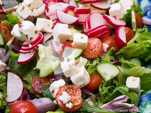 Image of Salad with feta cheese