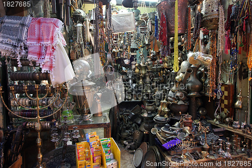 Image of Jerusalem, Antiques shop in the souq of the Muslim Quarter