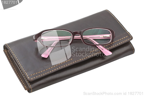 Image of notebook and glasses