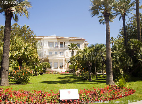 Image of Musee Museum Massena  flower garden The French Riviera Nice Fran