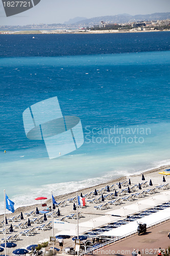 Image of The French Riviera Cote d'azur Nice France beach  famous Promena