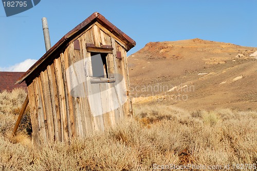 Image of Old deserted shack in California mining town