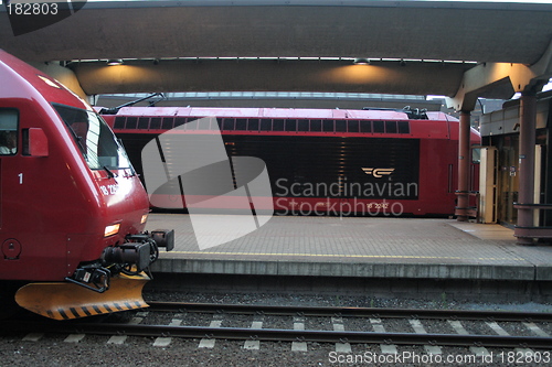 Image of Two locomotives