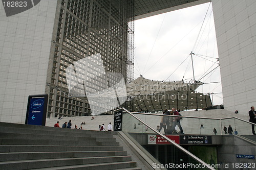 Image of Grande Arch at la Défense, detail