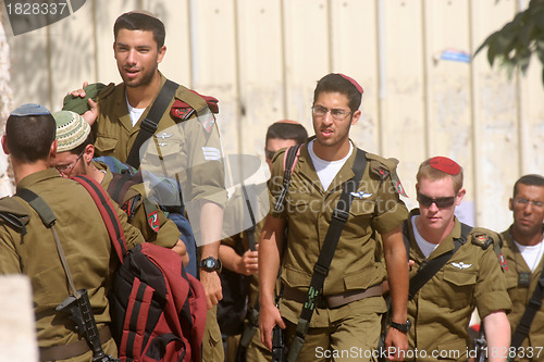 Image of Jerusalem, Members of the Israeli Border Police in the Old City