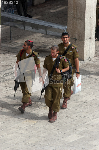 Image of Jerusalem, Members of the Israeli Border Police in the Old City