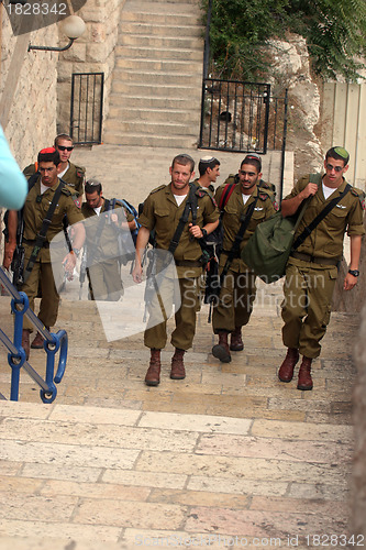 Image of Jerusalem, Members of the Israeli Border Police in the Old City