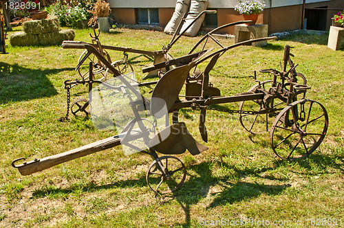 Image of antique agriculture machine plough