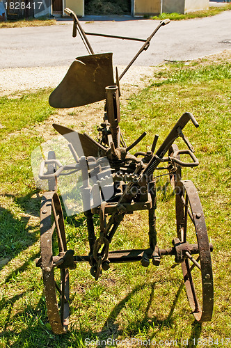 Image of antique agriculture machine plough