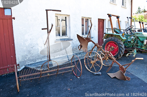 Image of antique agriculture machines