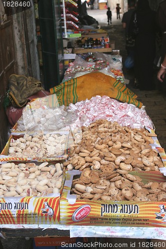 Image of Jerusalem, Candy shop in the souq of the Muslim Quarter in the Old City