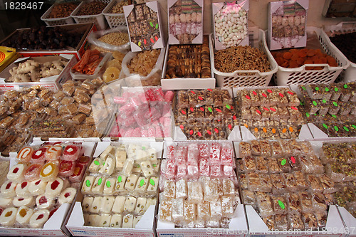 Image of Jerusalem, Candy shop in the souq of the Muslim Quarter