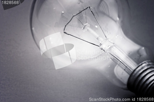 Image of Background with lit lightbulb