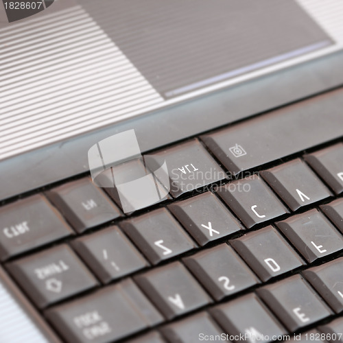 Image of Modern and stylish laptop. 