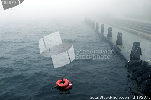 Image of bad weather on the embankment