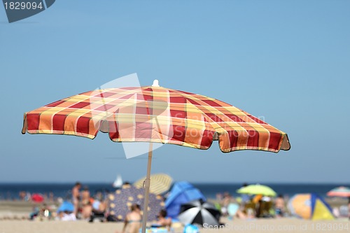 Image of parasol at the beach