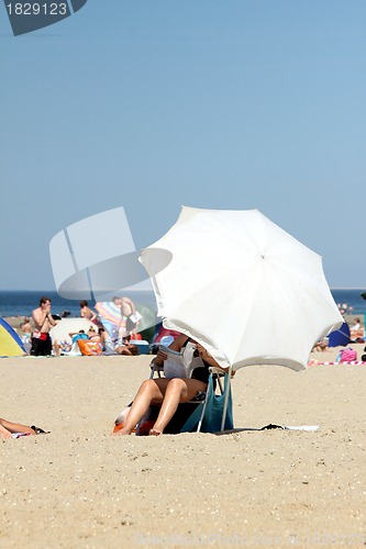 Image of parasol on the beach