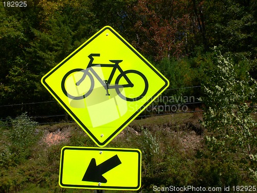 Image of Bike Path Waarning Sign