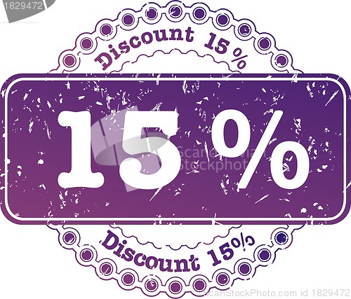 Image of Stamp Discount fifteen percent