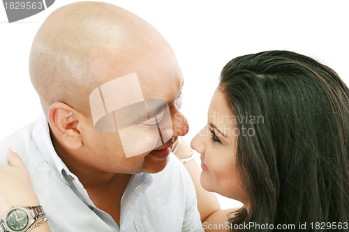 Image of Couple looking lovingly at each other 