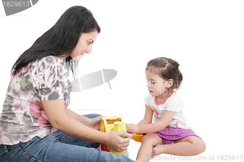 Image of Mom plays with her daughter 