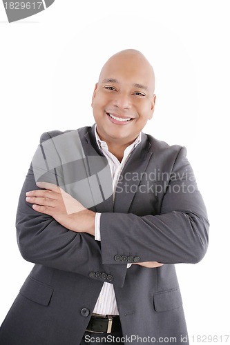 Image of Portrait of a business man isolated on white background. Studio 