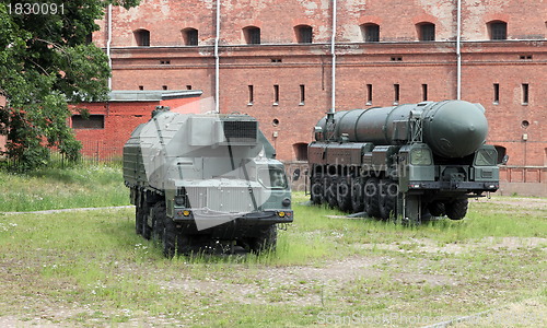 Image of mobile  missile launcher Topol 