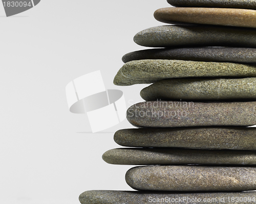 Image of stacked flat pebbles
