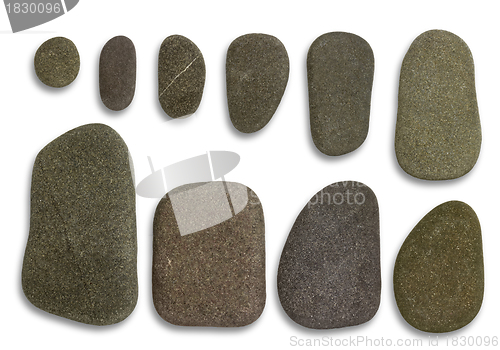 Image of flat pebbles arrangement