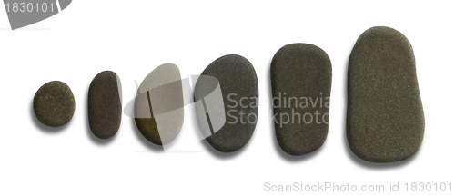 Image of sorted flat pebbles