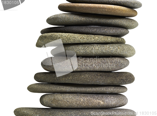 Image of stacked flat pebbles