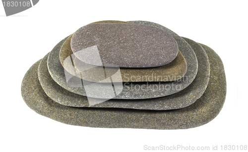 Image of stacked flat pebbles