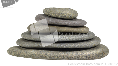 Image of stacked flat pebbles