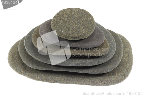 Image of stacked flat pebbles