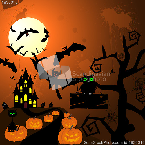 Image of Happy halloween card